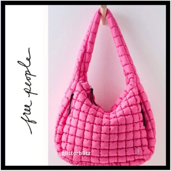 Free People Handbags - Free People Pink Bubblegum Quilted Carryall - Factory Sealed - NWT